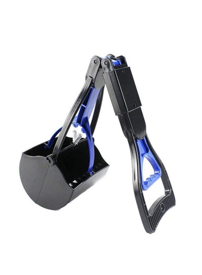 مغرفة فضلات الحيوانات الأليفة كبيرة الحجم قابلة للطي بمقبض طويل ومغرفة فضلات الكلاب لإزالة النفايات الصحية (قد يختلف اللون) - Image 1