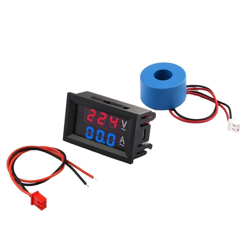 AC60-500V LED Digital Dual Display Voltage Current Meter Tester with 10A/50A/100A Transformer 1Pcs(50A) - Image 1