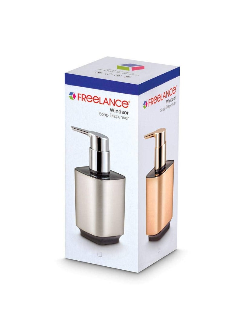 Freelance - Freelance Windsor Polystyrene Soap Dispenser, Shower Lotion, Gel, Conditioner, Liquid Shampoo Pump, Copper - Image 1