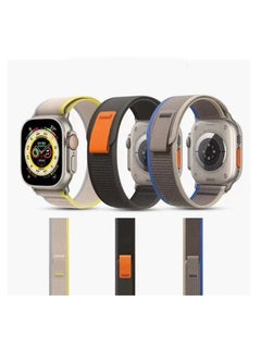 3 Pack -Apple Watch Ultra Band Trail Loop 49mm/45mm/44mm/42mm Yellow/Beige Blue/Gray Black/Gray