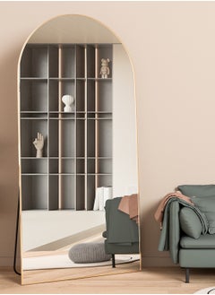 Generic Full Length Mirror 180x80cm Arch Floor Mirror with Stand Arched Mirror Full Body Mirror Black Standing Hanging or Leaning Against Wall for Bedroom  - Image 4