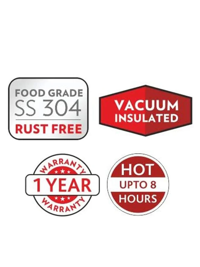 بوروسيل بوروسيل صندوق غداء ستانلس ستيل معزول، ١.٣ لتر، رمادي