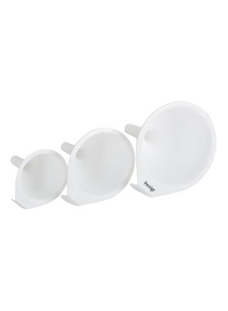 3-Piece Funnel Set White ‎10.4x13.2x12.8cm - view 2