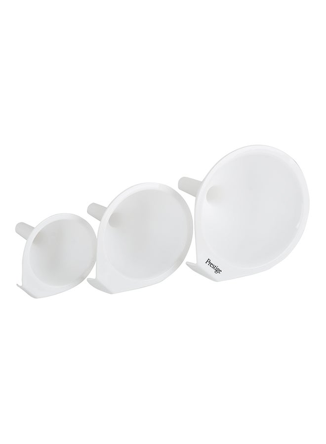 Prestige 3-Piece Funnel Set White ‎10.4x13.2x12.8cm - Image 2