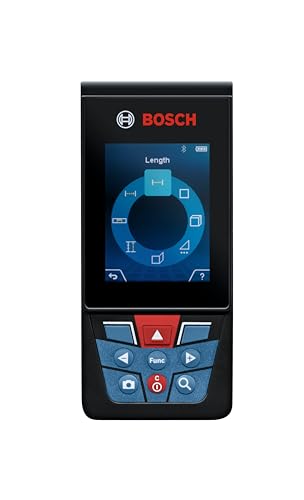 BOSCH GLM400CL 400 Ft Blaze Outdoor Connected Laser Measure, Includes 1.0 Ah 3.7V Lithium-Ion Battery & Charger, Micro USB Cable, Hand Strap, & Pouch - Image 4