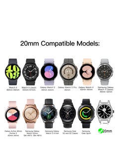 O Ozone Metal Band For Samsung Galaxy Watch 7 6 5 4 FE 40mm 44mm 45mm/Galaxy Watch 6 4 Classic 43mm 47mm 42mm 46mm Stainless Steel Strap -SilverBlack  - Image 2