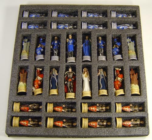 HPL King Arthur/Sir Lancelot Medieval Times Camelot Chess Men Set- NO Board - Image 5