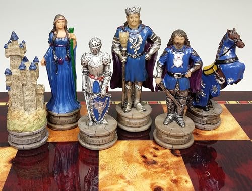 HPL King Arthur/Sir Lancelot Medieval Times Camelot Chess Men Set- NO Board - Image 3