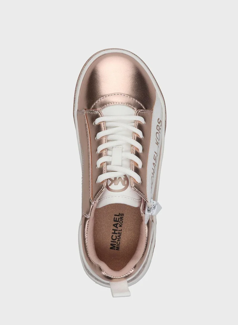 Michael Kors Youth Alex Low Top Lace Up Sneakers