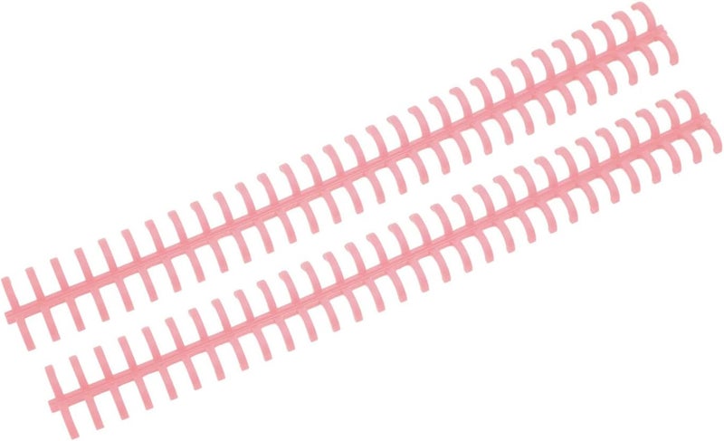 10mm PP Plastic Binding Spines, 30 Hole, Sturdy and Easy to Use for Organizing Documents, Reports, Notebooks, and Portfolios, Value Pack of 10 (Coccineous Pink) - Image 4