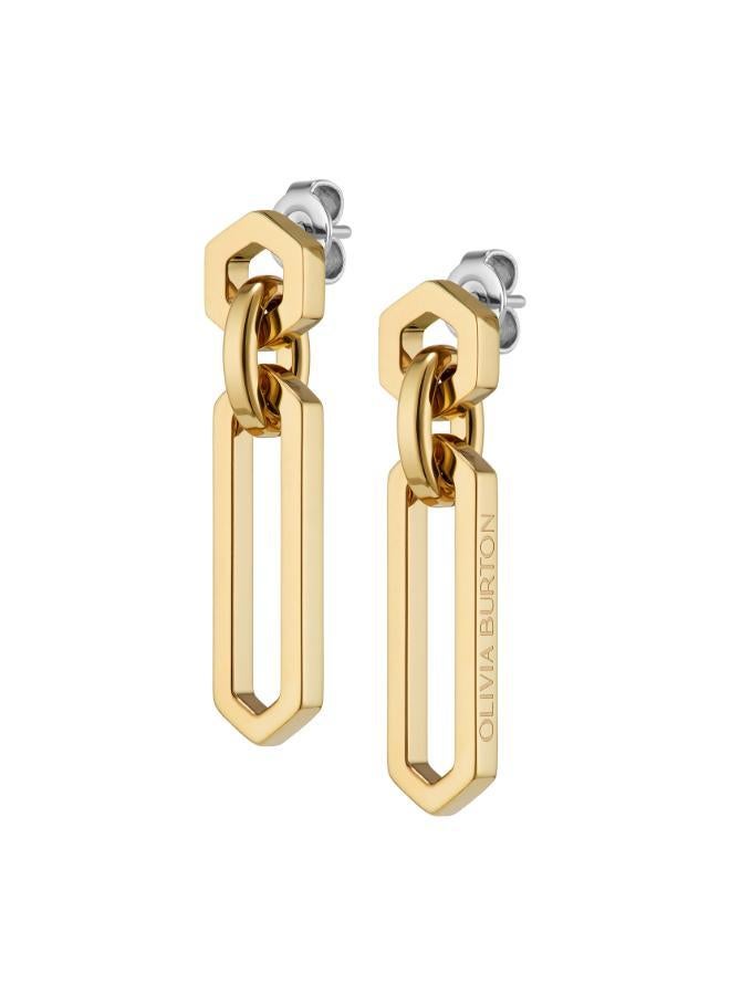 OLIVIA BURTON Trend Hex Drop Earrings - Image 2
