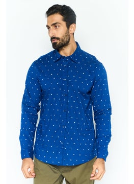 Men Slim Fit Allover Print Long Sleeves Casual Shirt, Blue Combo - pzsku/Z9C548C4D127A84CA611EZ/45/_/1737642382/8b5da6fc-9209-40f5-9e0d-e585abb983b7