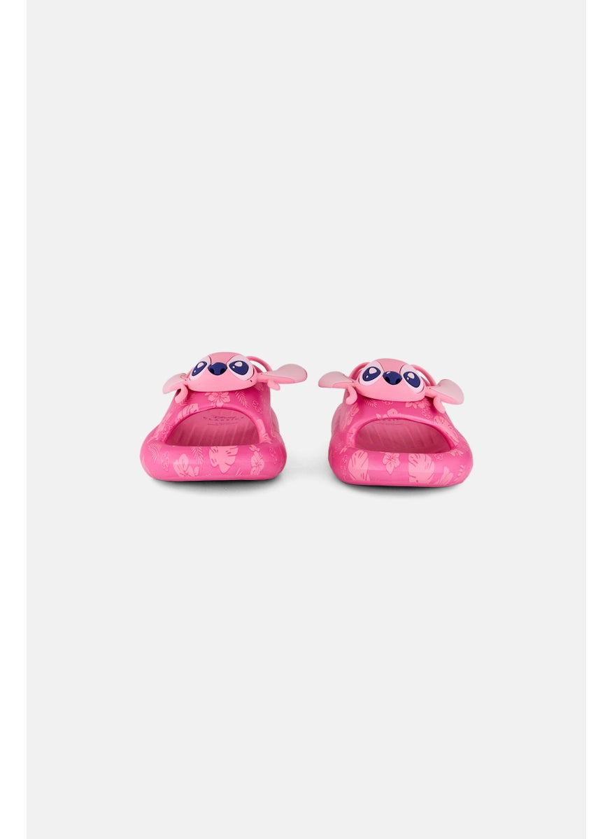 Disney Toddlers Girl Stitch Slip On Slipper, Pink  - Image 2