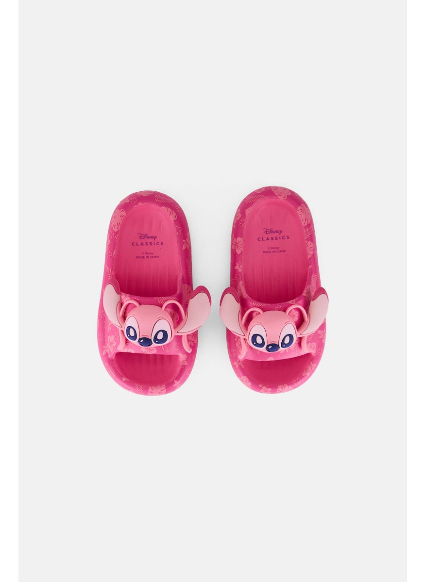 Disney Toddlers Girl Stitch Slip On Slipper, Pink  - Image 3