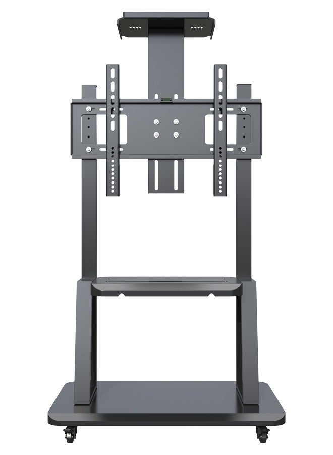 Bolivia's Mobile TV stand Rolling TV Cart  for 32-75 inch TV, Floor Stand with lockable universal wheels, Height adjustable, VESA compatible 600*400mm, Up to 70kg,With Camera Tray and Two Shelves - Image 2