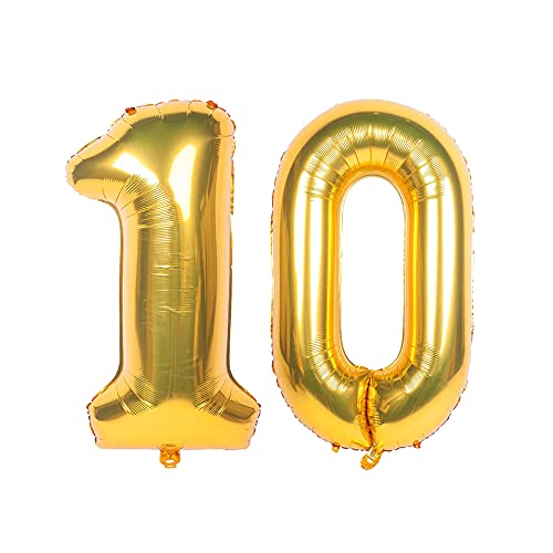 SHANAYA Happy Birthday Decorations For Girls Boys Husband Wife Combo Items Kit -52Pcs Set Happy Birthday Foil Balloons Silver Blue Black Metallic Balloons Star Heart Number 10 Foil Baloons Party Supplies - Image 5