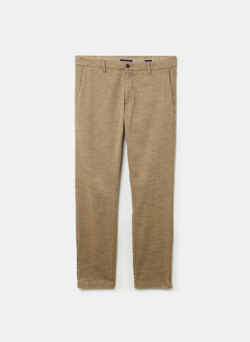 Ovs Yarn-Dyed Chino Trousers