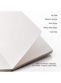 FACTOR NOTES FACTOR NOTES Sketchbook: A5|140 GSM|Textured Fine Grain Medium Surface Acid-Free Artist-Grade Paper (Ocean Lullabies), Ink  - Image 2