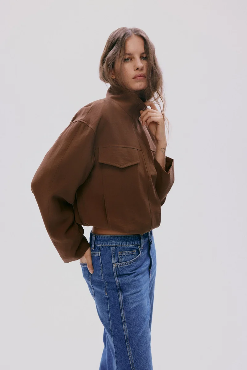 H&M Funnel-collar jacket