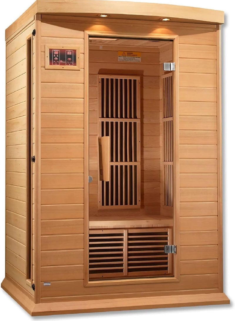 Proxima Health & Fitness 2-Person Hemlock Infrared Sauna – Low EMF | Hybrid Heating | Chromotherapy & Audio | Plug & Play Home Spa - Image 4