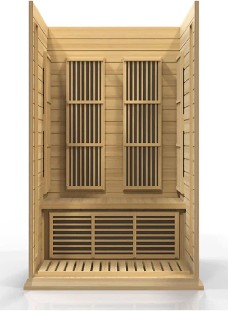 Proxima Health & Fitness 2-Person Hemlock Infrared Sauna – Low EMF | Hybrid Heating | Chromotherapy & Audio | Plug & Play Home Spa - Image 5