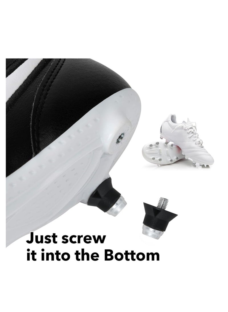 Football Studs Replacement Rugby Boot Studs, 12PCS Thumb Studs Rubber Studs, Anti-slip Sturdy Studs for Football Shoes, Metal Tipped Replacement Football Studs (2 Sizes) - Image 4