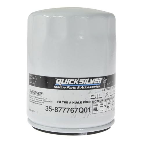 Quicksilver 877767Q01 Oil Filter for Verado Inline 4Cylinder 135200hp Outboards - Image 1