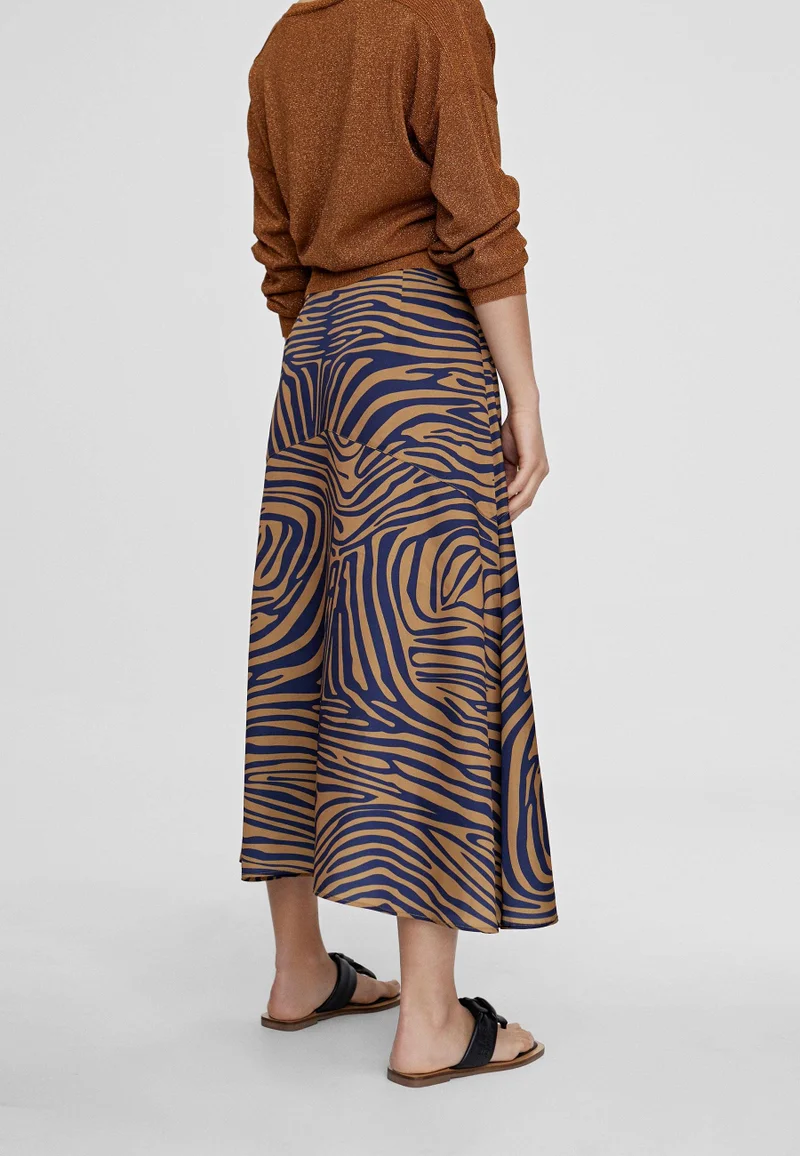 Lola Casademunt Zebra print midi skirt