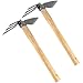 SENJEOK SENJEOK 2 PCS Hoe and Cultivator Hand Tiller, Heavy Duty Dual Headed Weeding Tool, HoeÃ‚Â GardenÃ‚Â Tool with Carbon  - Image 2
