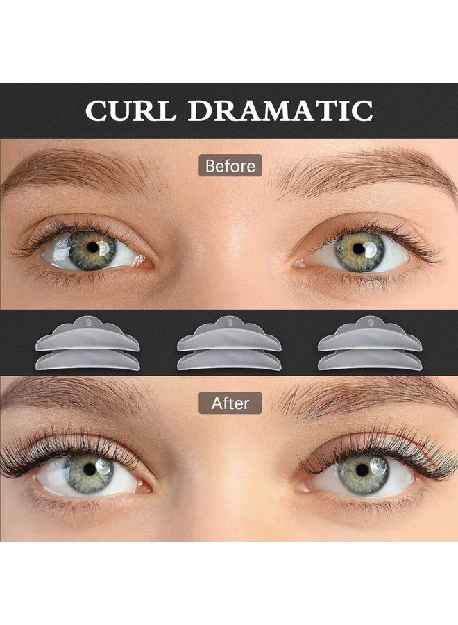 Libeauty Lash Lift Rods Lash Lift Pads 6 Pcs Sss Reusable Eyelash Perming Curler Shield Pads With Premium Pu Storage Case For Perfect Lash Lifting - Image 3