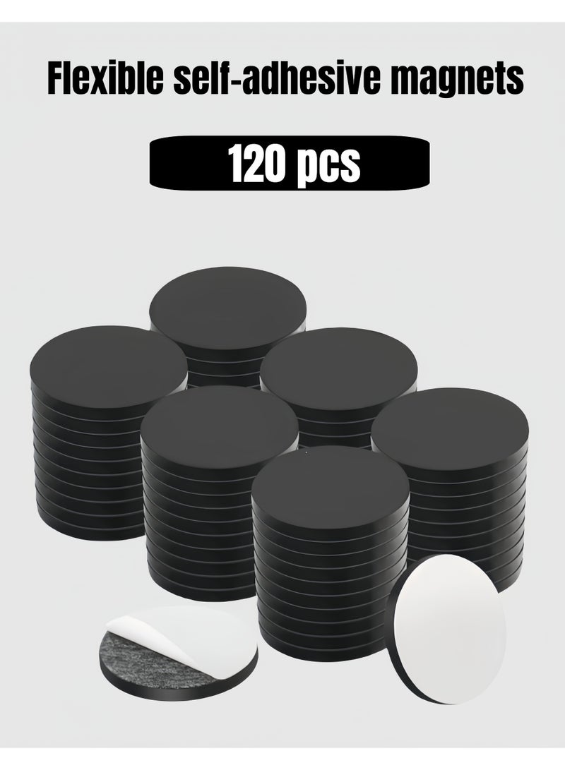 Angola Panda Round Magnets with Adhesive Backing Flexible Self Adhesive Magnets for Crafts Small Sticky Magnetic Dots for Hanging Light Objects DIY School Office Home - Image 1