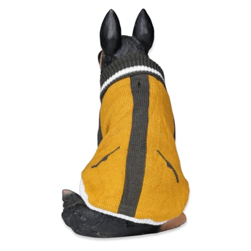 Lulala Pet Puppy Clothes to Keep Warm in Autumn and Winter, Knitted Sweater, Teddy Poodle Clothes, Small Dogs Jacket Suitable for Pets (Yellow, 8 Inch) - Image 4