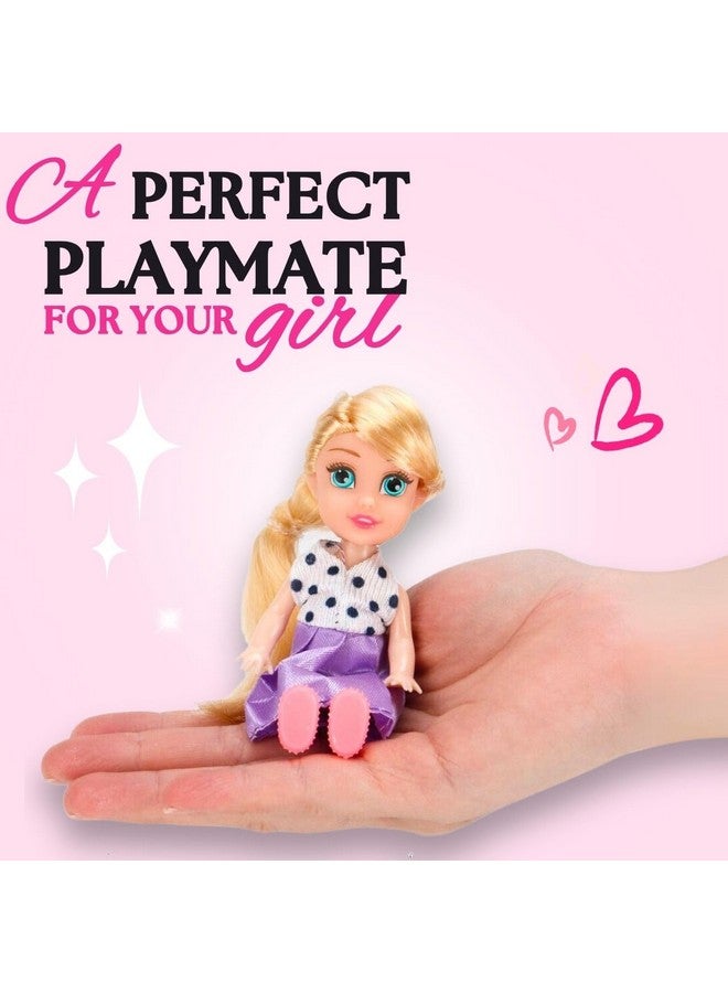 Liberty imports Liberty Imports Little Royal Princess Toddler Dolls with Dresses, Girls Imaginative Pretend Play Small Dolls Party Favors Collection (6 Pack) - Image 3