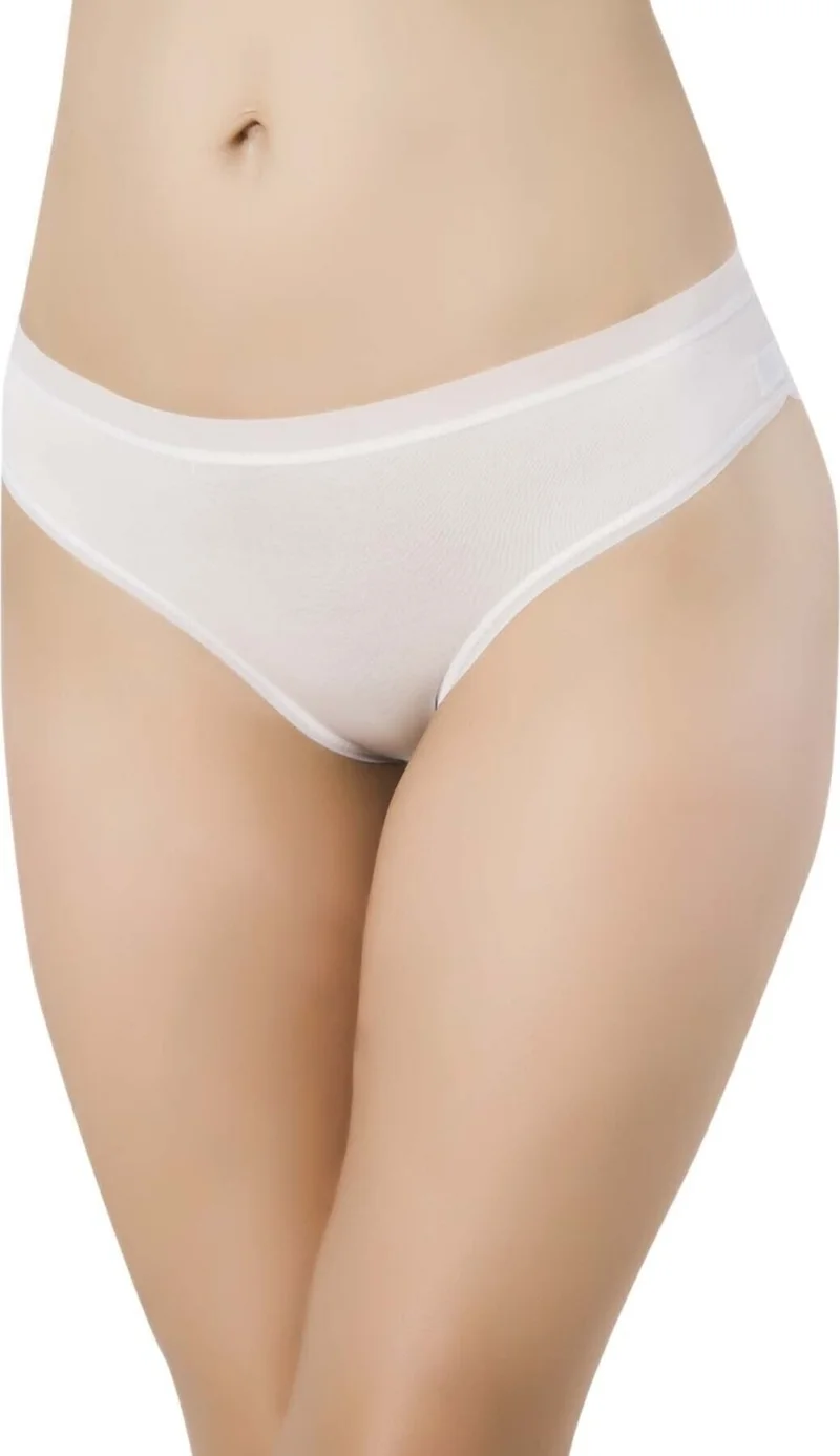 باباتيا Daisy Women's 3-Pack Transparent Elastic Micro Modal Bikini White 2729-