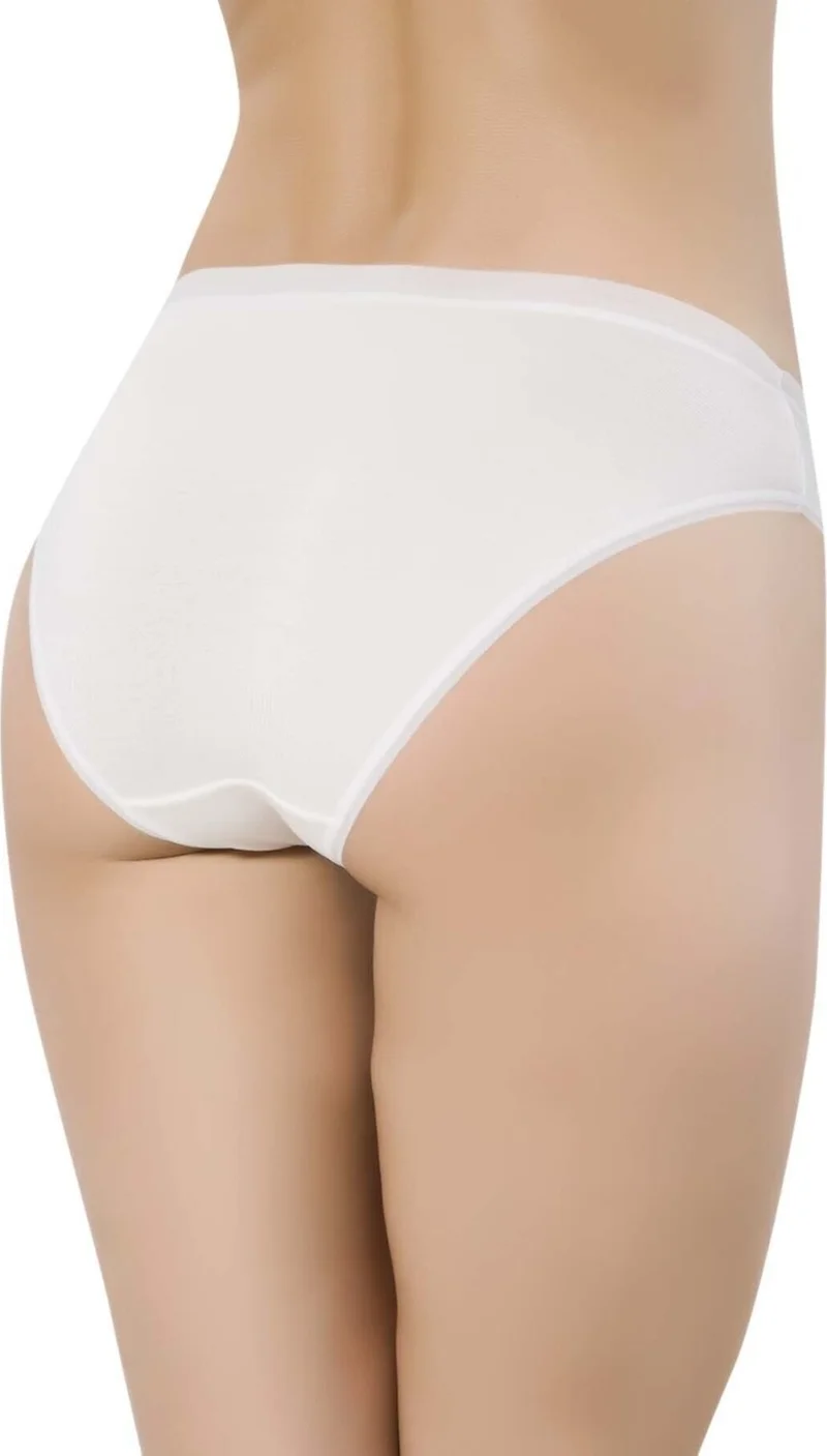 باباتيا Daisy Women's 3-Pack Transparent Elastic Micro Modal Bikini White 2729-