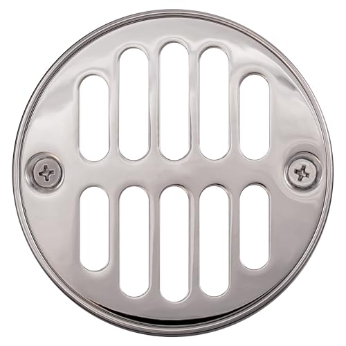 Westbrass Shower Strainer Set with Screws Grill and Crown Polished Chrome D31226 - Image 1