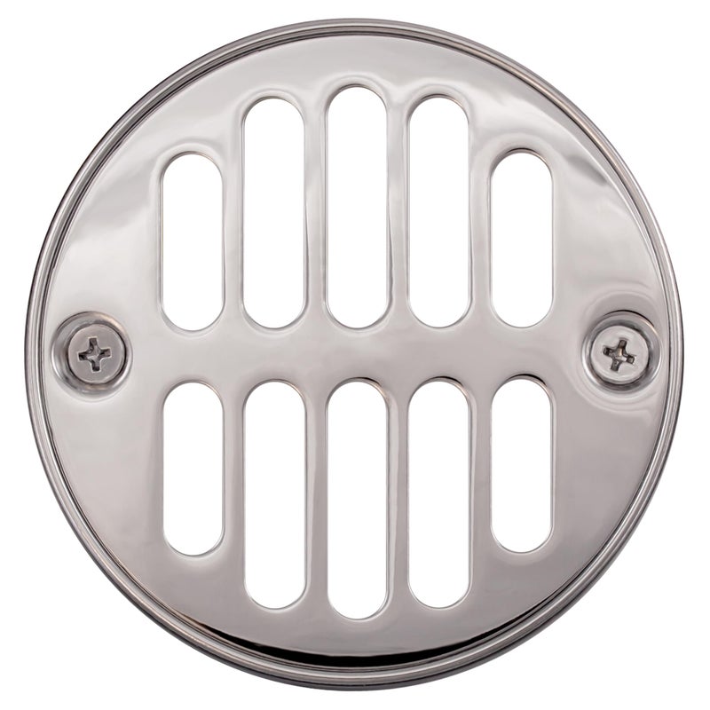 Westbrass Shower Strainer Set with Screws Grill and Crown Polished Chrome D31226 - Image 2