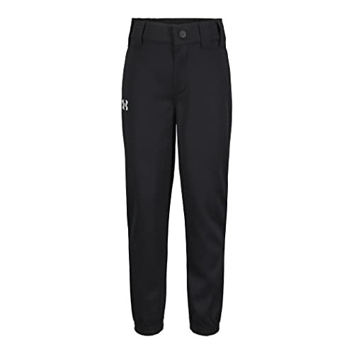 Under Armour Boys' Pre-School UA Baseball Pants 5 Black - Image 2