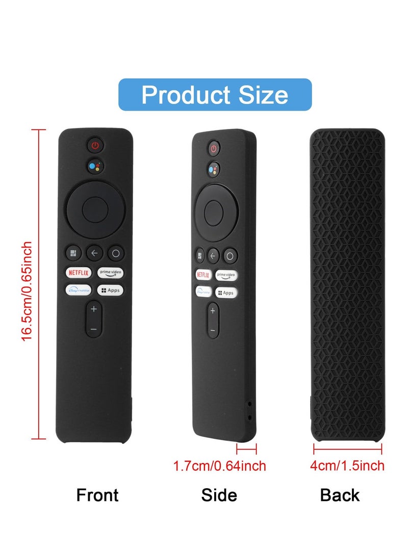 SYOSI Protective Remote Case for Redmi 4K Ultra 43 inch, Xiaomi OLED Series 55 inch, and Xiaomi 5A Series 32/40/43 inch TV Remote Control - Shockproof Silicone Cover - Anti-Slip - Black - Image 5