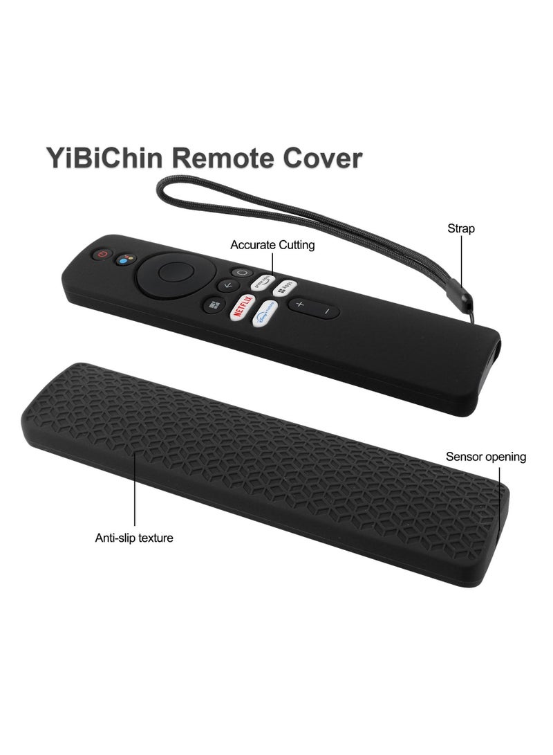SYOSI Protective Remote Case for Redmi 4K Ultra 43 inch, Xiaomi OLED Series 55 inch, and Xiaomi 5A Series 32/40/43 inch TV Remote Control - Shockproof Silicone Cover - Anti-Slip - Black - Image 3