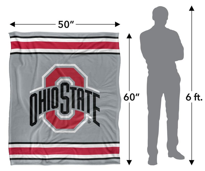 LOGOVISION The Ohio State University Blanket, 50"x60" Primary Logo Silky Touch Super Soft Throw Blanket - Image 5