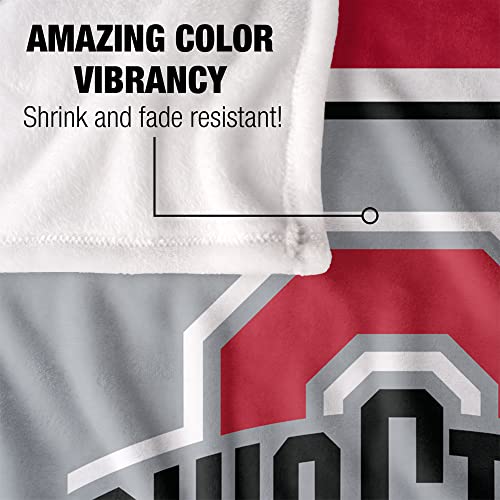 LOGOVISION The Ohio State University Blanket, 50"x60" Primary Logo Silky Touch Super Soft Throw Blanket - Image 4