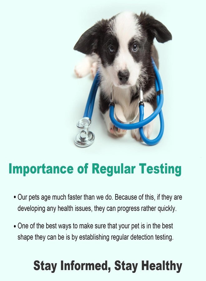 SaySummer Urine Test Strips for Dogs Cats - 50 Counts Urinalysis Test Strips for Pets 10 in 1 Testing Protein Blood Leukocytes pH Nitrite and More Dog Cat Test Kit for Pets - Image 2