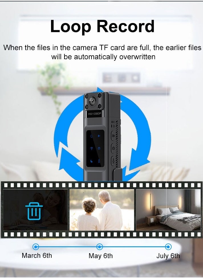 GULFLINK - GULFLINK MD32-2K 1080P HD Mini Portable Digital Video Recorder Body Camera. - Image 1