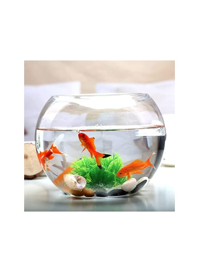 The Bros Round Glass Vase Clear Glass Fish Bowl Vase – Round Bubble Bowl for Flowers, Centerpieces, Terrariums & Home Decor Weddings, Events, Office & Table Displays - Image 4