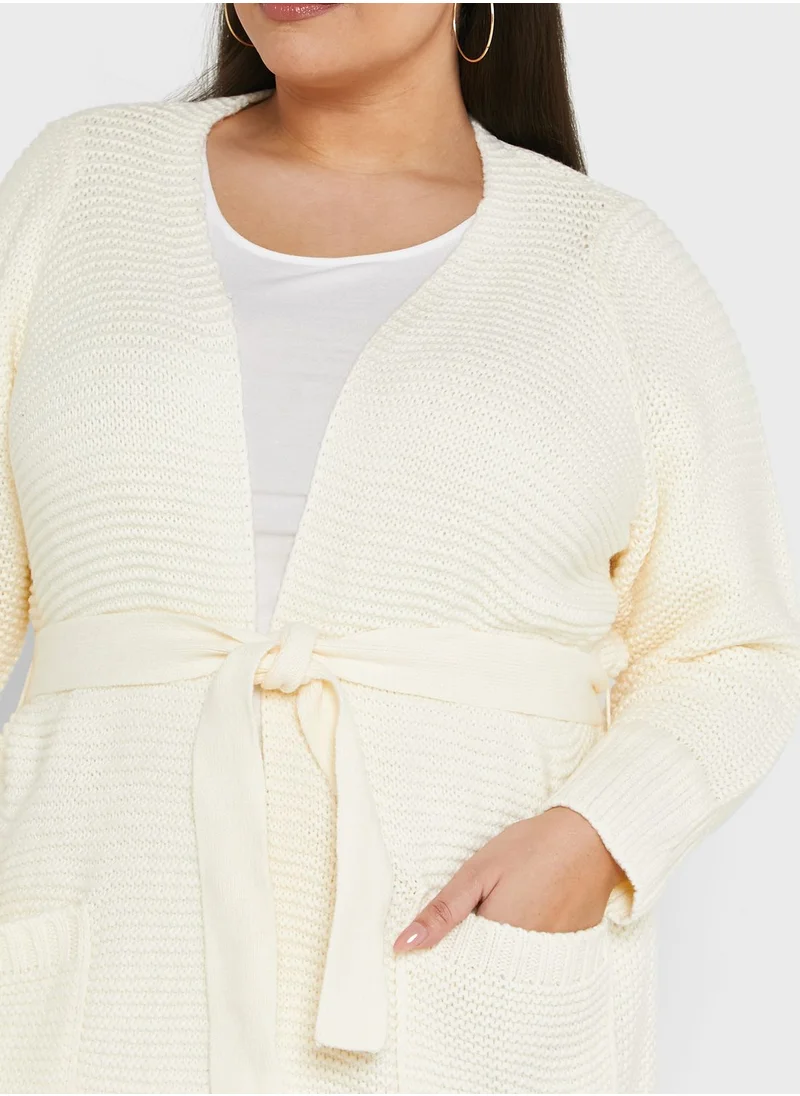 Vero Moda Curve Tie Detail Knitted Cardigan