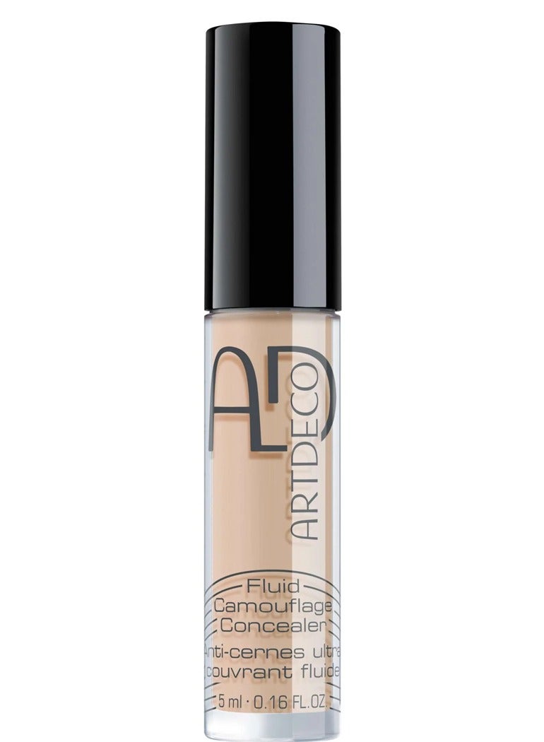 FLUID CAMOUFLAGE CONCEALER NO.02 YELLOW / NEUTRAL LIGHT - Full-coverage concealer without a mask-like effect