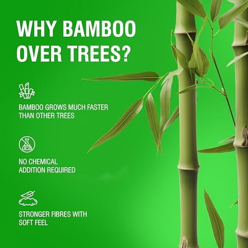 Beco Bamboo Serving Napkins, 600 Pulls, 1 Ply, Ecofriendly Tissue Papers, 100 Pulls Each (pack of 6), Biodegradable Serving Napkins - Image 5