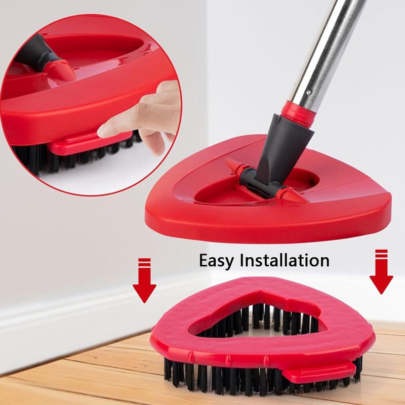 EMTK 8-Pack Reusable Mop Head Replacement for O Cedar Easywring 1-Tank System, Microfiber Spin Mop Refills Compatible with Vileda 2-in-1 Turbo Triangle - Image 4
