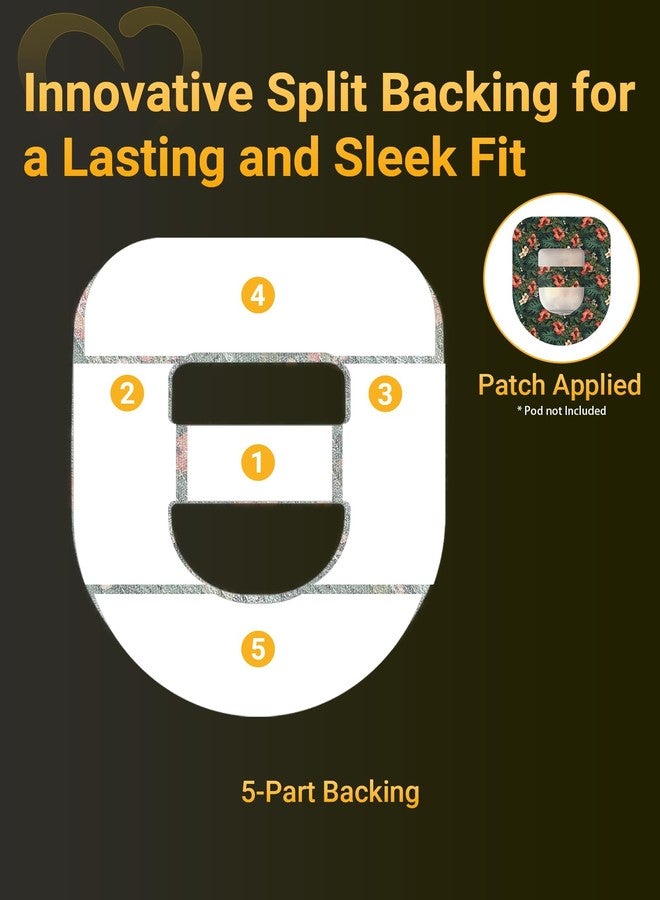 Amolyfe Omnipod 5 Adhesive Patches Waterproof, 20 Pack Amolyfe Omnipod Overpatches with Stretchable Strap, Breathable, Long-Lasting Medical Adhesive, Premium Hinged Tin (Heart) - Image 5